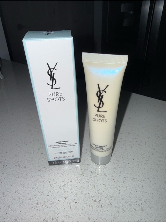 Yves Saint Laurent Other - Yves Saint Laurent Pure Shots Clean Reboot Cleansing Cream - Cream & White 1 oz